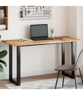 vidaXL Table Top Rectangular 120x60x2 cm Solid Wood Acacia — Colour: oil finished, Size: 120 x 60 x 2 cm