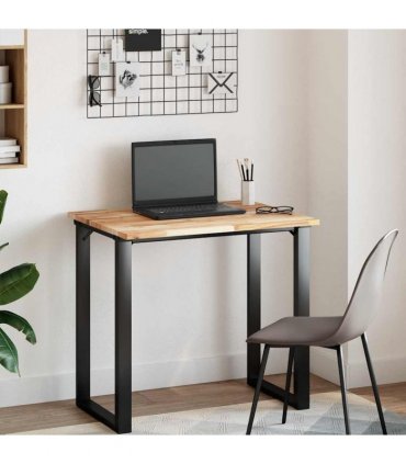 vidaXL Table Top Rectangular 100x60x2 cm Solid Wood Acacia — Colour: natural, Size: 100 x 60 x 2 cm