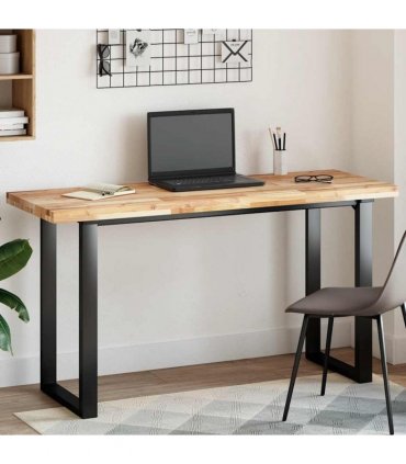 vidaXL Table Top Rectangular 140x50x4 cm Solid Wood Acacia — Colour: natural, Size: 140 x 50 x 4 cm