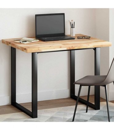 vidaXL Table Top Rectangular 100x80x4 cm Solid Wood Acacia — Colour: natural, Size: 100 x 80 x 4 cm