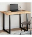 vidaXL Table Top Rectangular 100x80x4 cm Solid Wood Acacia — Colour: natural, Size: 100 x 80 x 4 cm
