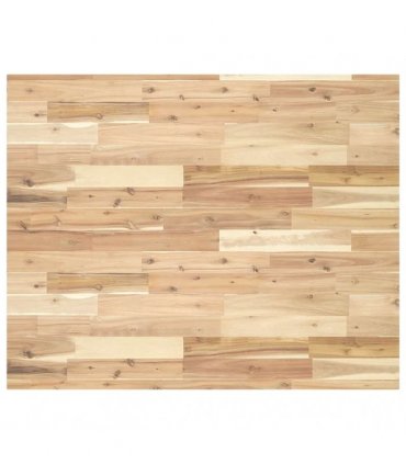 vidaXL Table Top Rectangular 100x80x4 cm Solid Wood Acacia — Colour: natural, Size: 100 x 80 x 4 cm