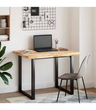 vidaXL Table Top Rectangular 100x80x4 cm Solid Wood Acacia — Colour: natural, Size: 100 x 80 x 4 cm
