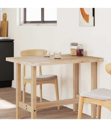 vidaXL Table Top Rectangular 100x80x4 cm Solid Wood Acacia — Colour: natural, Size: 100 x 80 x 4 cm