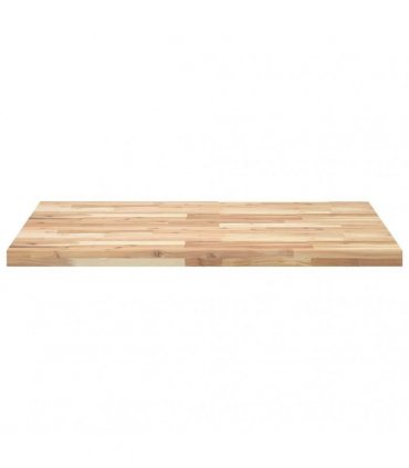 vidaXL Table Top Rectangular 100x80x4 cm Solid Wood Acacia — Colour: natural, Size: 100 x 80 x 4 cm
