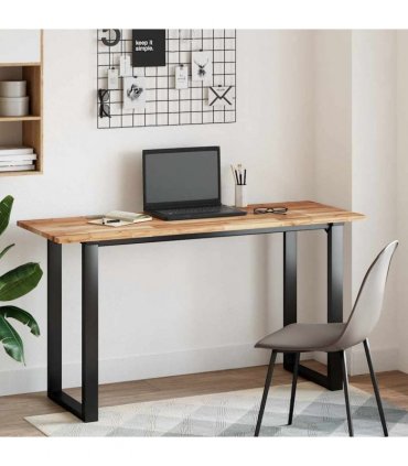 vidaXL Table Top Rectangular 120x50x2 cm Solid Wood Acacia — Colour: oil finished, Size: 120 x 50 x 2 cm