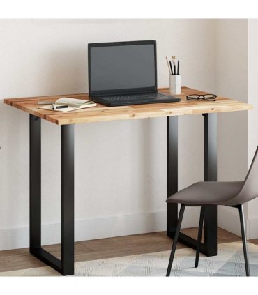 vidaXL Table Top Rectangular 100x70x2 cm Solid Wood Acacia — Colour: oil finished, Size: 100 x 70 x 2 cm