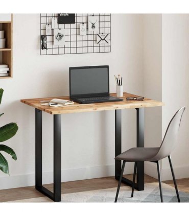 vidaXL Table Top Rectangular 100x70x2 cm Solid Wood Acacia — Colour: oil finished, Size: 100 x 70 x 2 cm