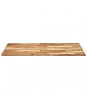 vidaXL Table Top Rectangular 100x70x2 cm Solid Wood Acacia — Colour: oil finished, Size: 100 x 70 x 2 cm