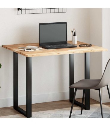 vidaXL Table Top Rectangular 100x80x2 cm Solid Wood Acacia — Colour: natural, Size: 100 x 80 x 2 cm