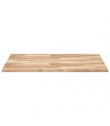 vidaXL Table Top Rectangular 100x80x2 cm Solid Wood Acacia — Colour: natural, Size: 100 x 80 x 2 cm
