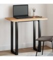 vidaXL Table Top Rectangular 100x50x2 cm Solid Wood Acacia — Colour: natural, Size: 100 x 50 x 2 cm