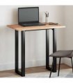 vidaXL Table Top Rectangular 80x50x2 cm Solid Wood Acacia — Colour: oil finished, Size: 80 x 50 x 2 cm