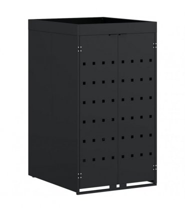 vidaXL Wheelie Bin Storage with Planter Roof for Single 240L Bin Black — Model: Planter top