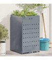vidaXL Wheelie Bin Storage with Planter Roof for Single 240L Bin — Colour: Grey, Model: Planter top