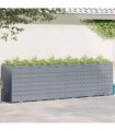 vidaXL Wheelie Bin Storage for 6 Bins Light Grey 408 x 77.5 x 121.5 cm — Model: Planter top