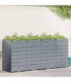 vidaXL Wheelie Bin Storage for 4 Bins Light Grey 272 x 77.5 x 121.5 cm — Model: Planter top