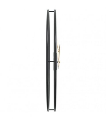 vidaXL Wall Clock Black Ø50 cm Iron