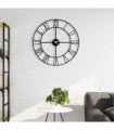 vidaXL Wall Clock Black Ø50 cm Iron — V0671983689
