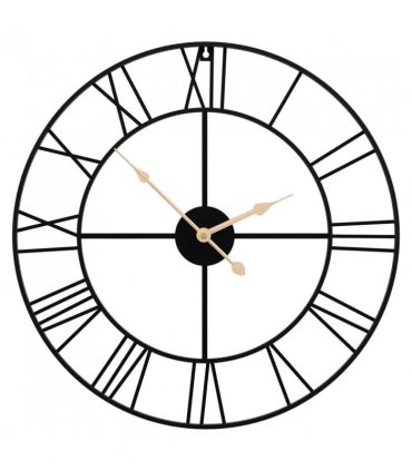 vidaXL Wall Clock Black Ø50 cm Iron — V0671983689