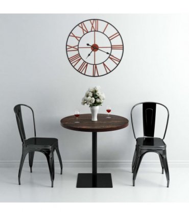 vidaXL Wall Clock Metal 58 cm Red