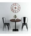vidaXL Wall Clock Metal 58 cm Red