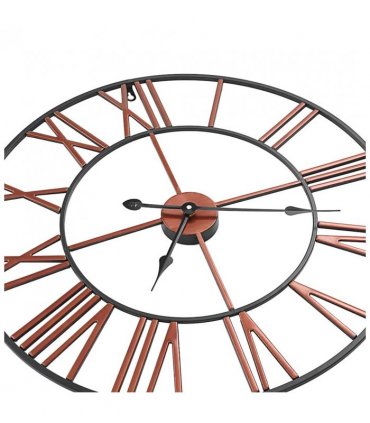 vidaXL Wall Clock Metal 58 cm Red