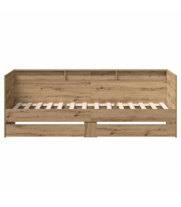 vidaXL Daybed with Headboard Artisan Oak 75 x 190 cm Engineered Wood
