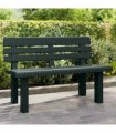 vidaXL Garden Bench | Green | Polypropylene | 110 x 52 x 71 cm | Durable