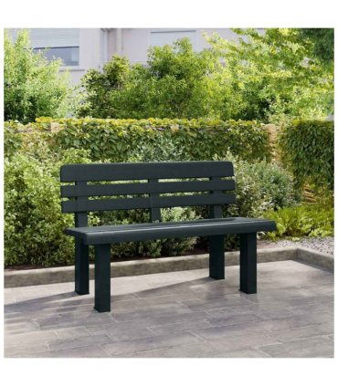 vidaXL Garden Bench | Green | Polypropylene | 110 x 52 x 71 cm | Durable