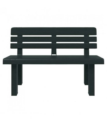 vidaXL Garden Bench | Green | Polypropylene | 110 x 52 x 71 cm | Durable