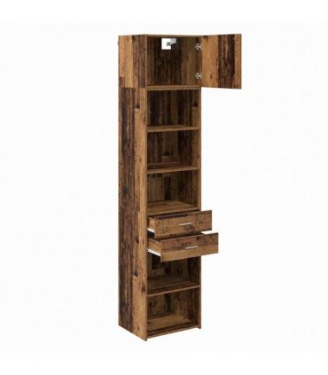 vidaXL Highboard Old Wood 50 x 42.5 x 225 cm Engineered Wood