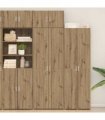 vidaXL Storage Cabinet 2 pcs Artisan Oak 70 x 42.5 x 225 cm