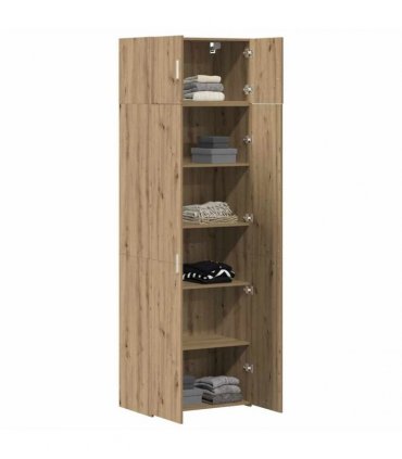 vidaXL Storage Cabinet 2 pcs Artisan Oak 70 x 42.5 x 225 cm
