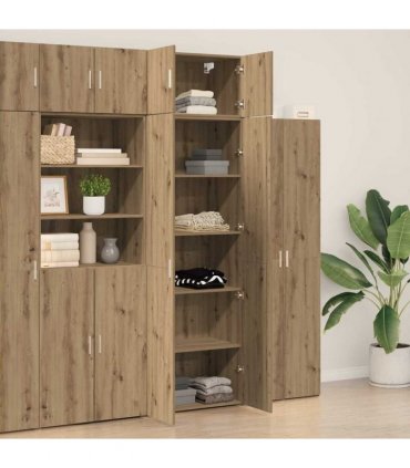 vidaXL Storage Cabinet 2 pcs Artisan Oak 70 x 42.5 x 225 cm