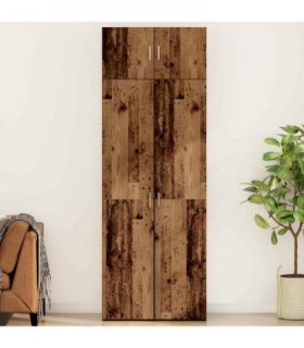 vidaXL Storage Cabinet 3 pcs Old Wood
