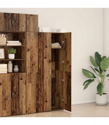 vidaXL Highboard Old Wood 70 x 42.5 x 185 cm