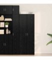 vidaXL Highboard Black Oak 70 x 42.5 x 185 cm