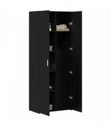 vidaXL Highboard Black Oak 70 x 42.5 x 185 cm