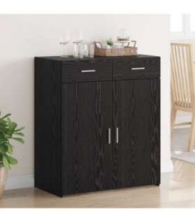 vidaXL Storage Cabinet Black Oak 80 x 42.5 x 93 cm