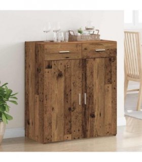 vidaXL Storage Cabinet Old Wood 80 x 42.5 x 93 cm