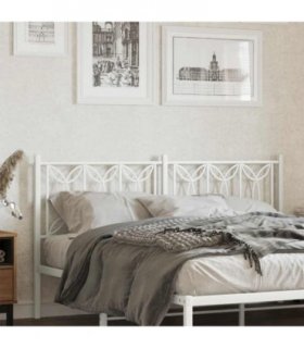 vidaXL Metal Replace Headboard White 160 cm — V0671983910