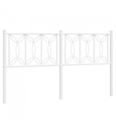 vidaXL Metal Replace Headboard White 160 cm — V0671983910