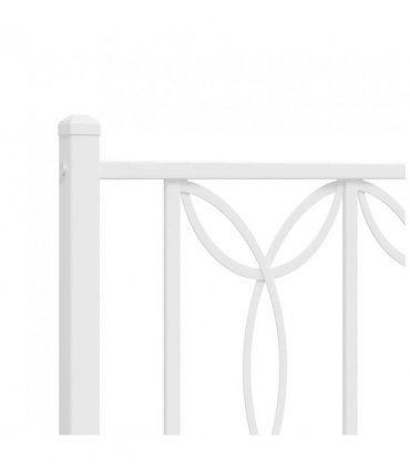 vidaXL Metal Replace Headboard White 160 cm — V0671983910