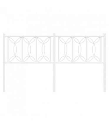 vidaXL Metal Replace Headboard White 150 cm — V0671983912