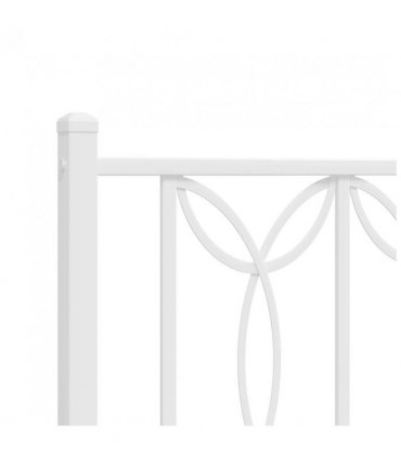 vidaXL Metal Replace Headboard White 150 cm — V0671983912