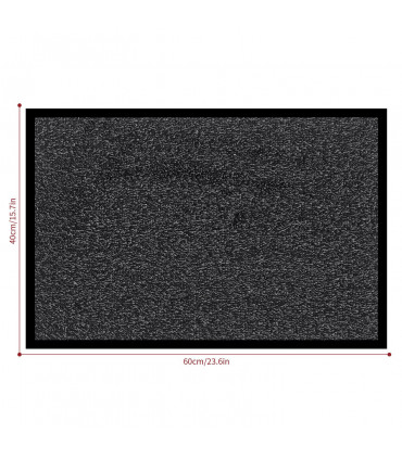 Barrier Mat Dark Grey 40x60cm Polypropylene Fibres Water Absorbent Non-Slip