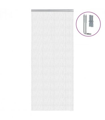 vidaXL Chain Door Fly Screen 90x212 cm Aluminium — Size: 90 x 212 cm