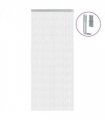 vidaXL Chain Door Fly Screen 90x212 cm Aluminium — Size: 90 x 212 cm