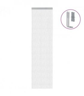 vidaXL Chain Door Fly Screen 56x202 cm Aluminium — Size: 56 x 202 cm